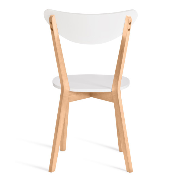 Стул обеденный «Макси» (Maxi Buk) (натуральный бук+белый) фото № 4
