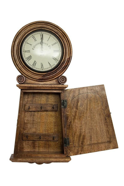 Колониальные часы с ключницей Secret De Maison Chateau (С-2632) (Натуральный) фото № 2