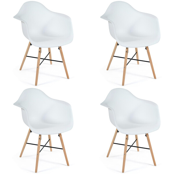 Кресло Сindy Eames/Синди Имс (мод. 919) дерево бук/металл/сиденье пластик, 60х62х79см, черный/натуральный фото № 10