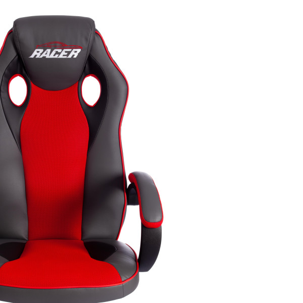 Кресло компьютерное TetChair «Racer GT new» (металлик/красный) фото № 6