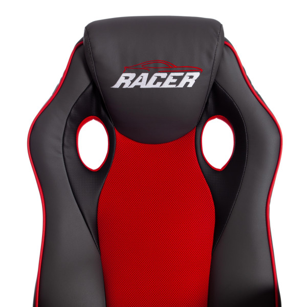Кресло компьютерное TetChair «Racer GT new» (металлик/красный) фото № 7