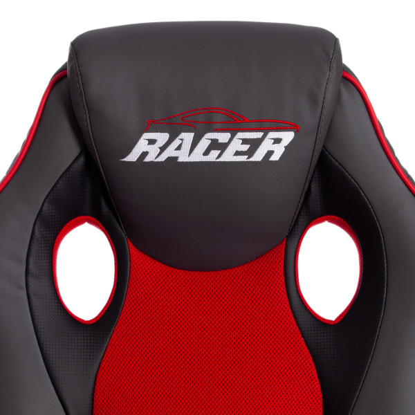Кресло компьютерное TetChair «Racer GT new» (металлик/красный) фото № 8
