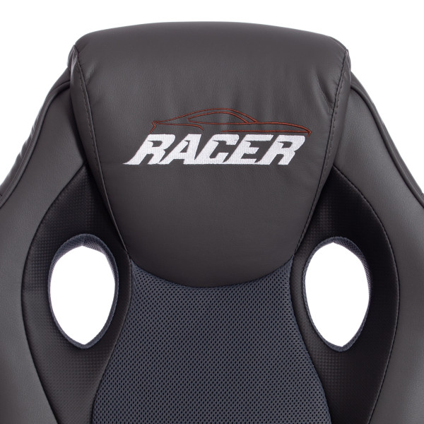 Кресло компьютерное TetChair «Racer GT new» (металлик/серый) фото № 8