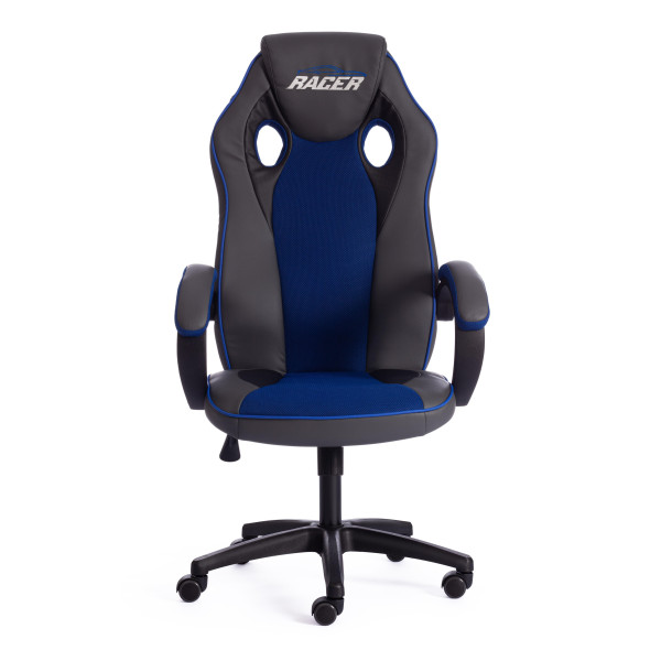 Кресло компьютерное TetChair «Racer GT new» (металлик/синий) фото № 5