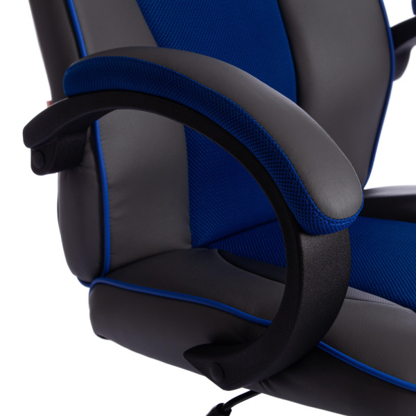 Кресло компьютерное TetChair «Racer GT new» (металлик/синий) фото № 10