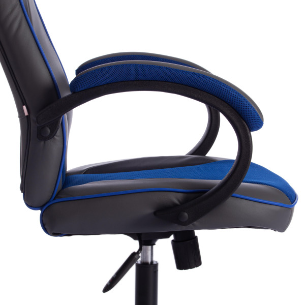 Кресло компьютерное TetChair «Racer GT new» (металлик/синий) фото № 11
