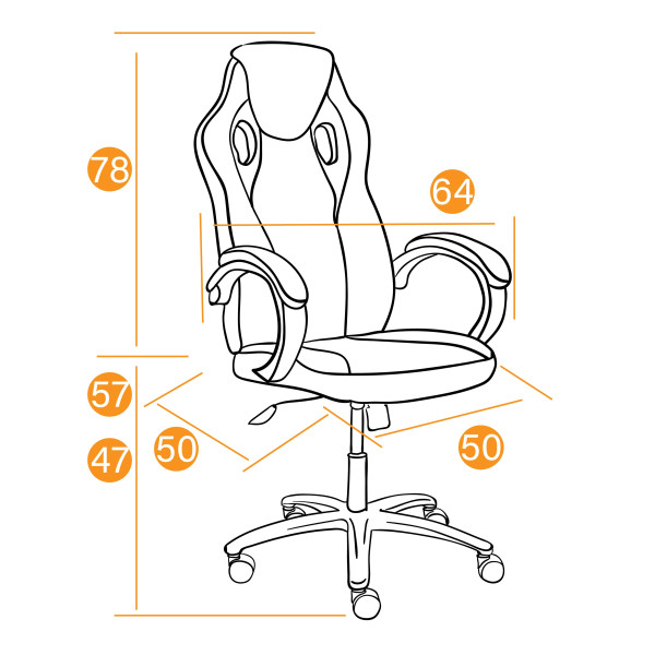 Кресло компьютерное TetChair «Racer GT new» (металлик/синий) фото № 18