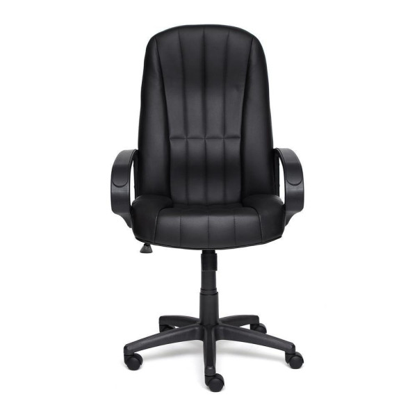 Кресло офисное из ткани TetChair CH 833 (Искусств. чёрная кожа) фото № 4