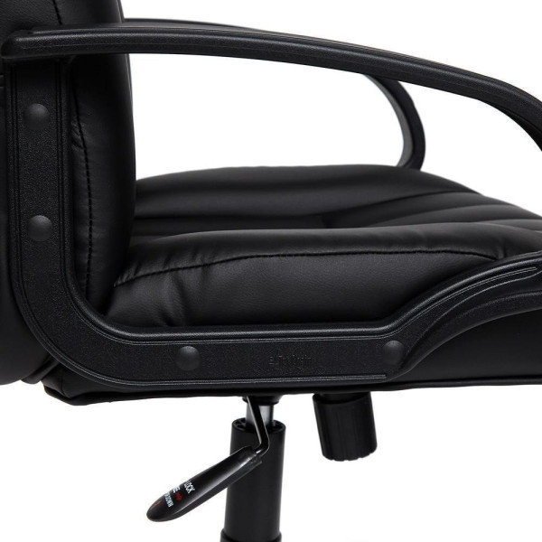 Кресло офисное из ткани TetChair CH 833 (Искусств. чёрная кожа) фото № 10