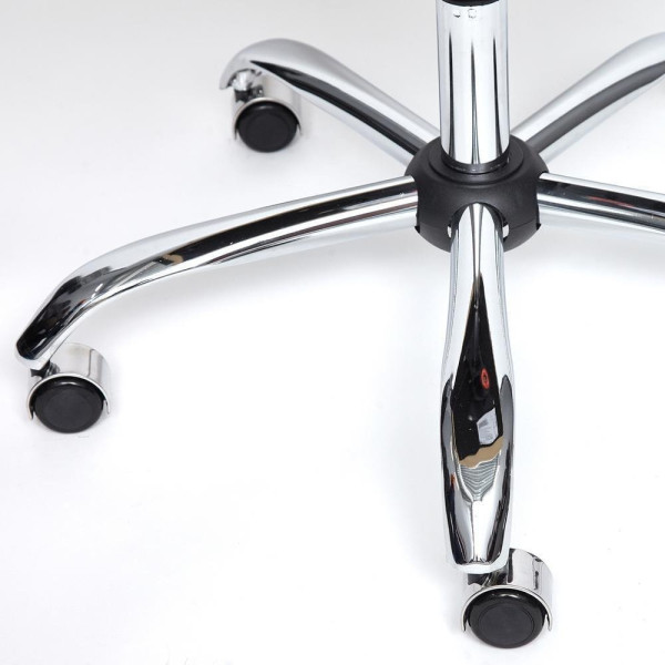 Кресло офисное TetChair «Bergamo» (хром) (Искусств. бежевая кожа) фото № 14