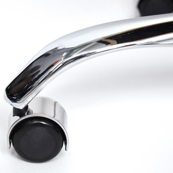 Кресло офисное TetChair «Bergamo» (хром) (Искусств. бежевая кожа) фото № 15