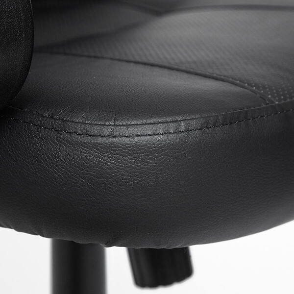 Кресло Devon/Дэвон кож/зам, черный/черный перфорированный, 36-6/36-6/06 фото № 6