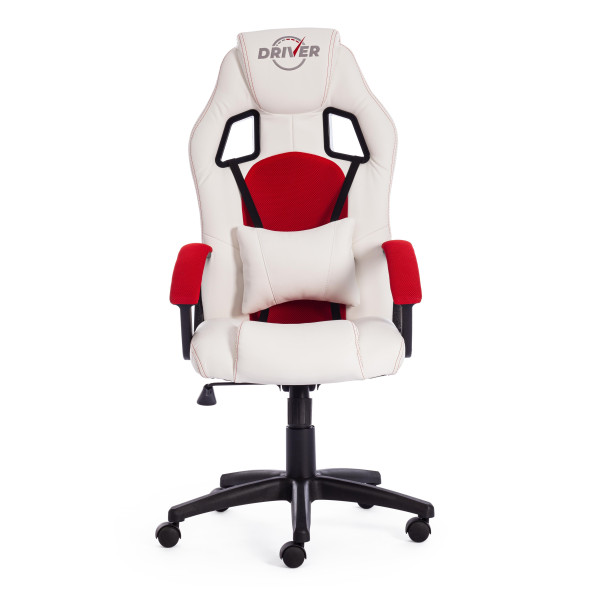 Кресло компьютерное «Driver» (Белый/красный) фото № 5