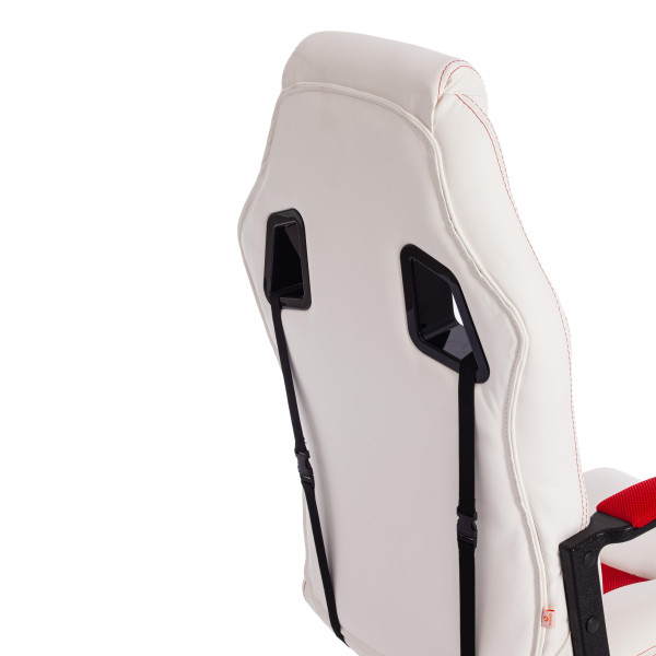 Кресло компьютерное «Driver» (Белый/красный) фото № 16
