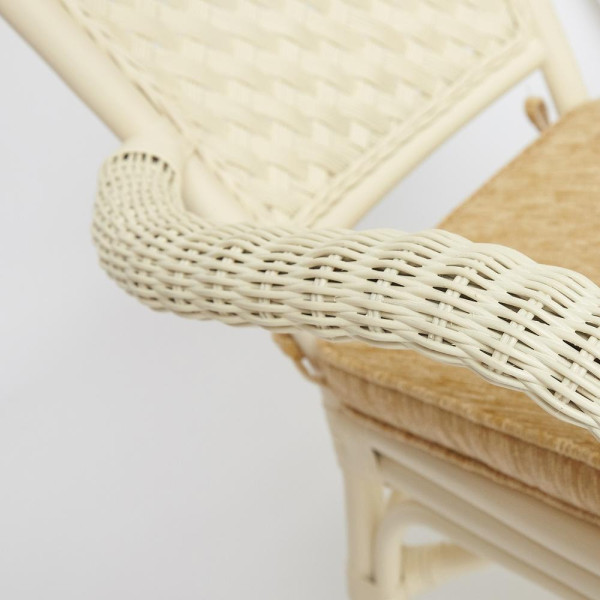 Комплект террасный «Andrea» (2 кресла с подушкой + 1 столик) (TCH White) фото № 3