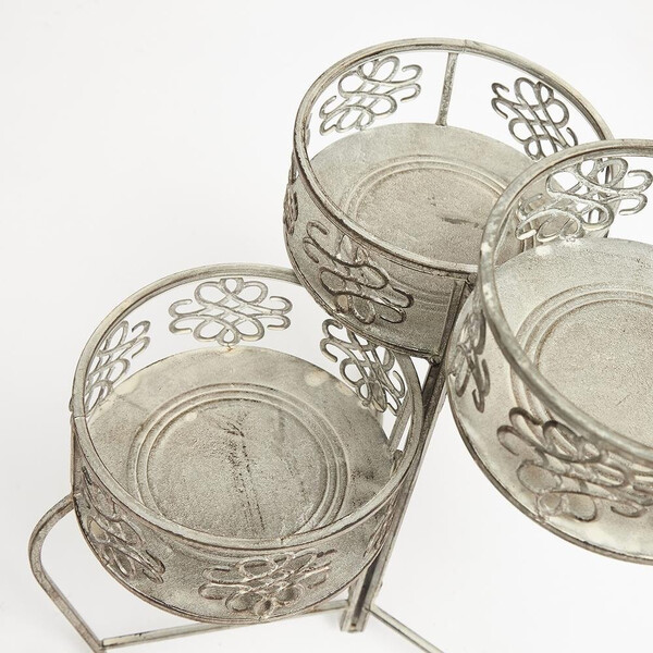 Цветочница Secret De Maison «Troi» (mod. PL08--7689) (Античный серый) фото № 3