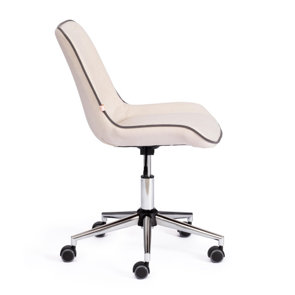 Кресло офисное TetChair «Style» (флок молочный) фото № 2