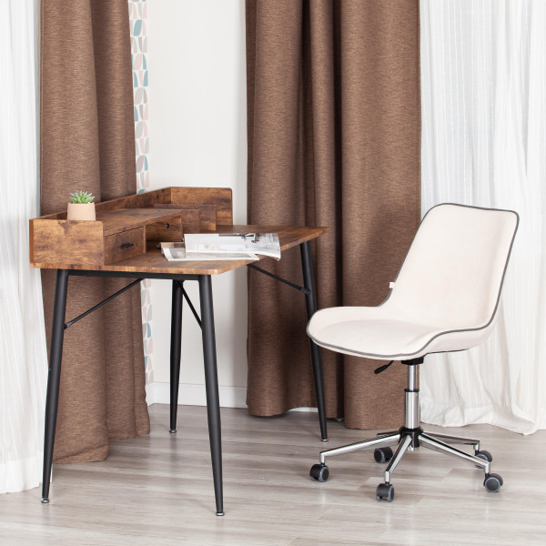 Кресло офисное TetChair «Style» (флок молочный) фото № 11