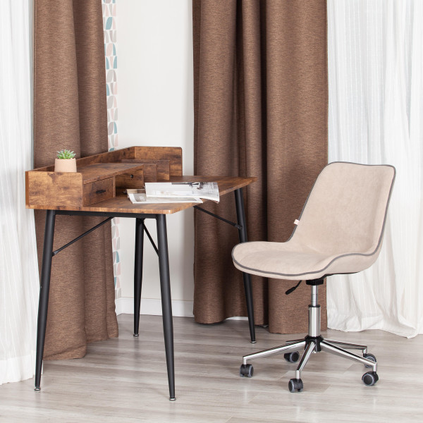 Кресло офисное TetChair «Style» (флок бежевый) фото № 11