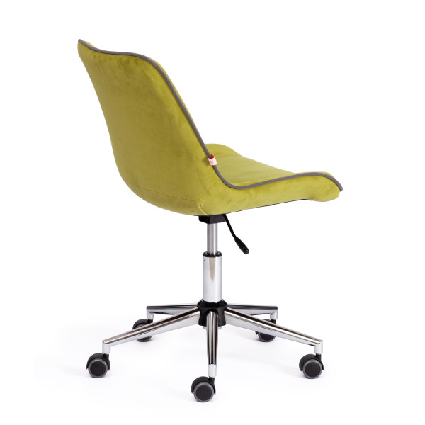Кресло офисное TetChair «Style» (флок олива) фото № 3