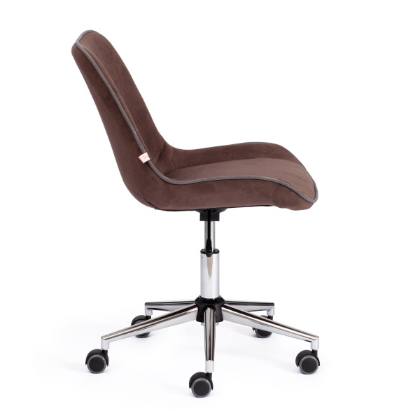 Кресло офисное TetChair «Style» (флок коричневый) фото № 2