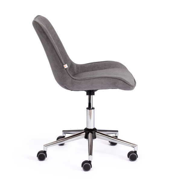 Кресло офисное TetChair «Style» (флок серый) фото № 2