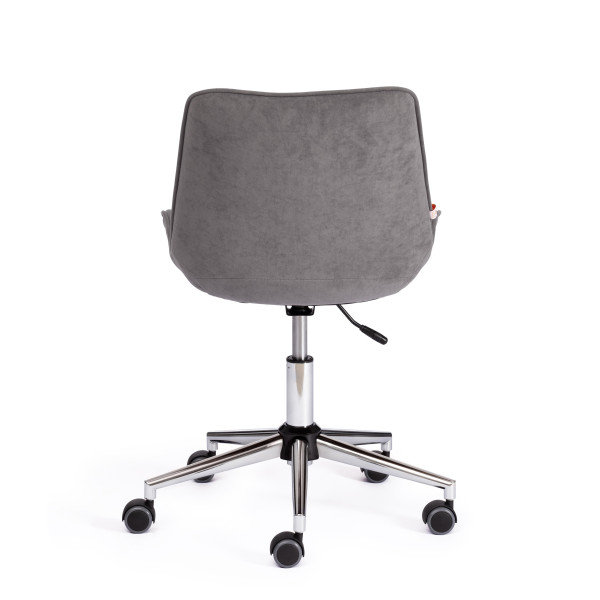 Кресло офисное TetChair «Style» (флок серый) фото № 4