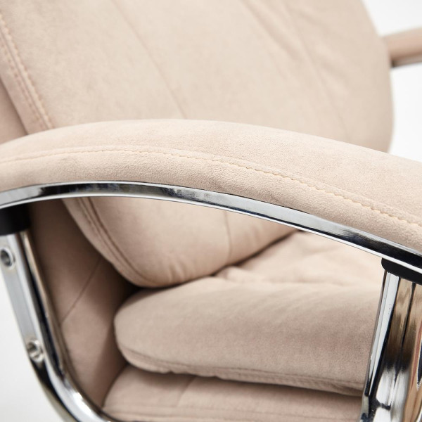 Кресло офисное TetChair «Softy Lux» (флок, бежевый) фото № 15