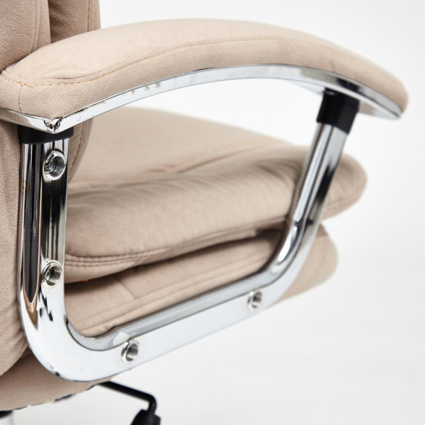 Кресло офисное TetChair «Softy Lux» (флок, бежевый) фото № 17