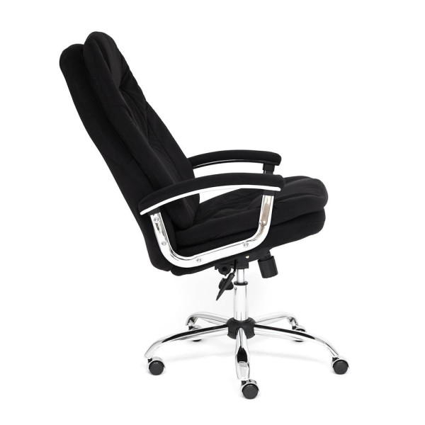 Кресло офисное TetChair «Softy Lux» (флок, черный, 35) фото № 8