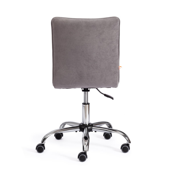 Кресло офисное TetChair «Zero» (флок, серый) фото № 4