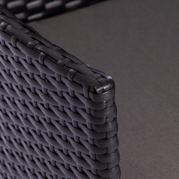 Обеденный сет (стол+4стула) (mod. 210036) (Чёрный) фото № 10