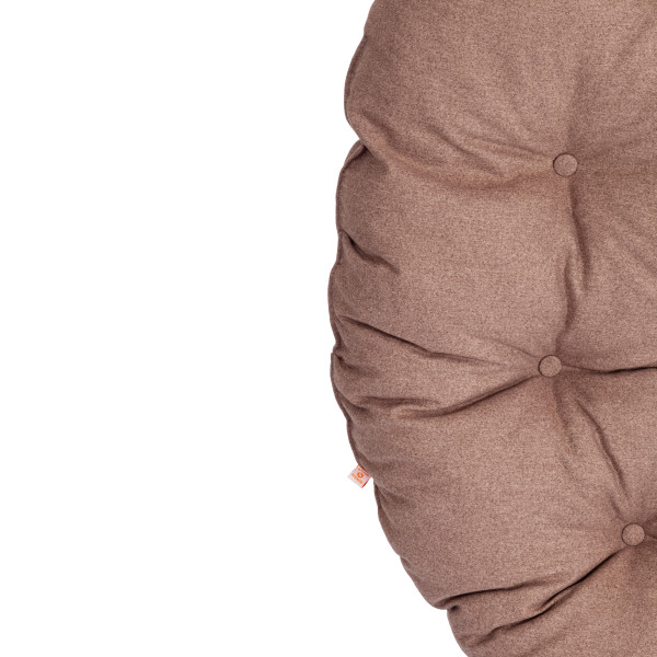 Матрац для кресла «Папасан» 23/01 (экошерсть, коричневый) фото № 3