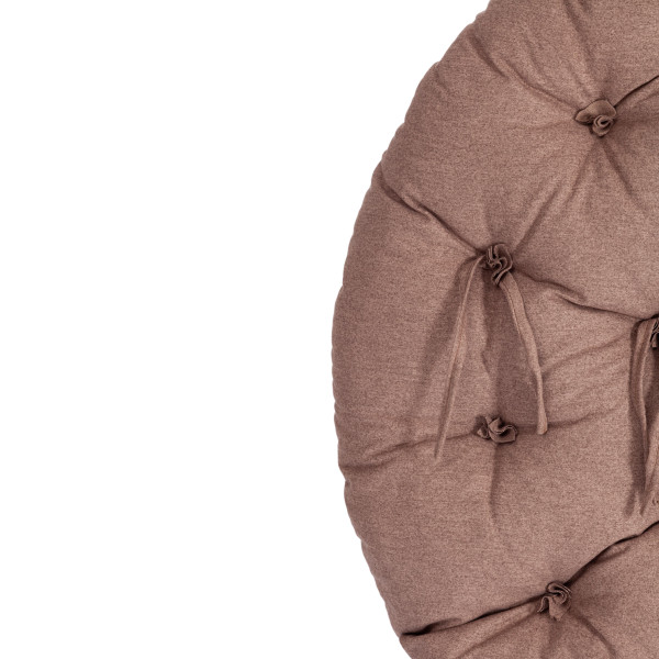 Матрац для кресла «Папасан» 23/01 (экошерсть, коричневый) фото № 4