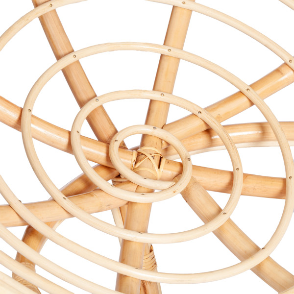 Кресло из ротанга «Папасан» (Papasan 23/01 Natural натуральный) + Подушка (экошерсть коричневая) фото № 10