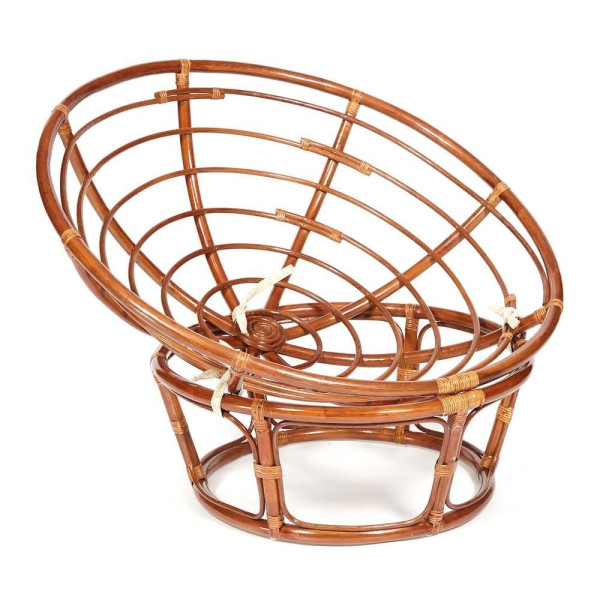 Кресло из ротанга «Папасан» (Papasan 23/01 Pecan орех) + Подушка (флок олива) фото № 11