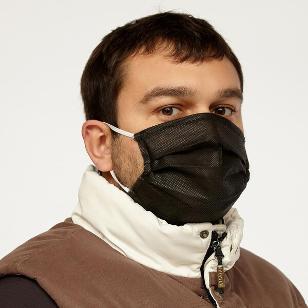 Маска гигиеническая-защитная одноразовая МЛ-1 (Чёрный) -50 шт. фото № 10