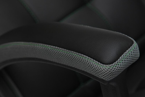 Кресло Trendy/Тренди кож/зам/ткань, черный/серый, 36-6/12 фото № 7