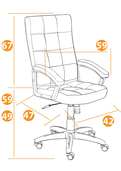 Кресло Trendy/Тренди кож/зам/ткань, черный/серый, 36-6/12 фото № 9