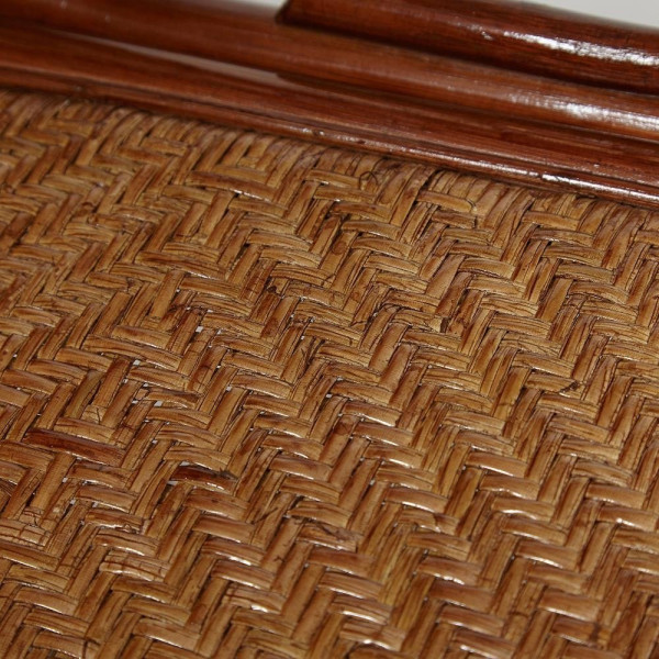 Кресло-качалка из натурального ротанга «Milano» (без подушки) (pecan matted black washed) фото № 10