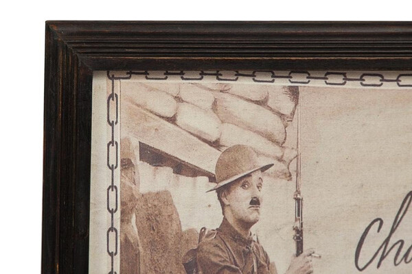 Настенный декор Secret de Maison Chaplin/Чаплин (мод. M-6685) массив манго/ткань, 78х4х76см, бежевый/коричневый фото № 2