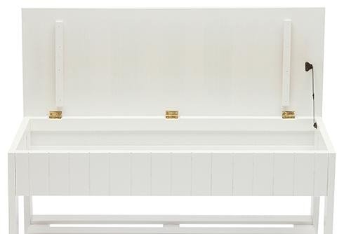 Обувница-скамья с ящиком NY-3020 (Белый) фото № 5