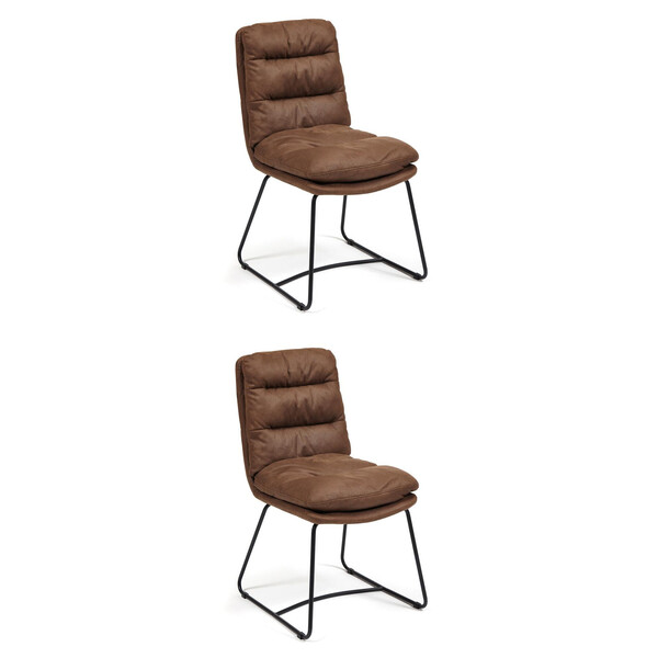 Стул Mason/Масон (мод. 8255) металл/ткань, 45х64х91см, коричневый/черный фото № 10