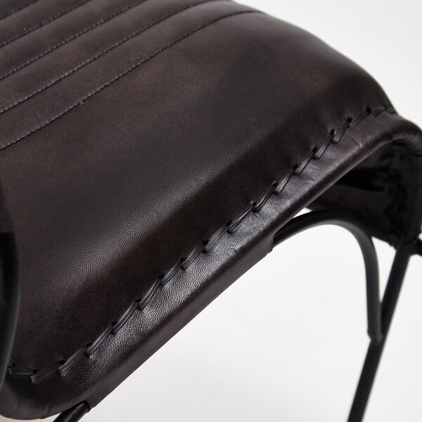 Кресло Secret de Maison Paganel/Паганель (мод. 2106-1) кожа буйвола/металл/массив манго, 65х62х75см, черный фото № 4