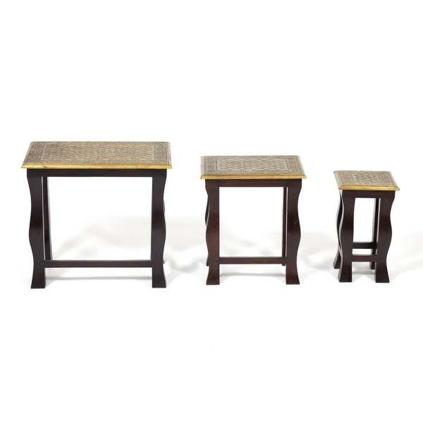 Комплект 3 столика Secret De Maison «Brahma» (mod. ND-009) (Чёрный) фото № 2