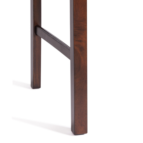 Обеденный комплект эконом «Hudson Dining Set» (стол + 4 стула) (cappuccino (темный орех), ткань кор.-золотая) фото № 6