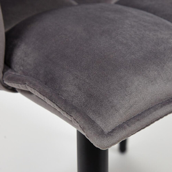 Кресло «Saskia» (mod. 8283) (серый (G-062-40)/черный (13633)) фото № 4