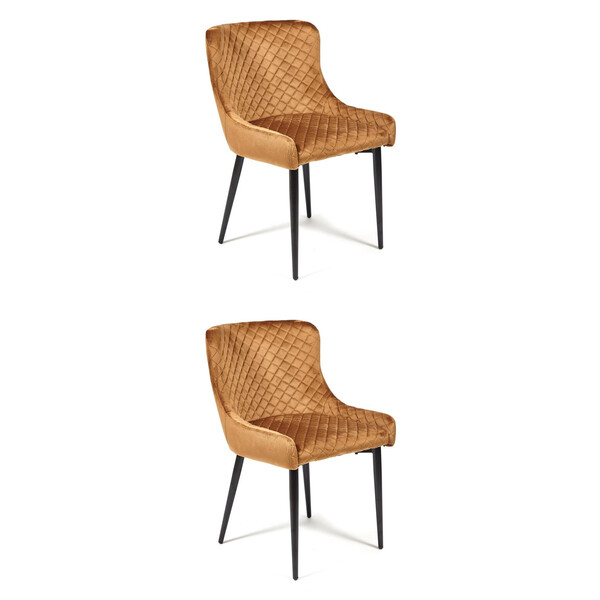 Стул Eli/Ели (мод. 8202) металл/ткань, 53х61,5х83см, коричневый /черный фото № 8