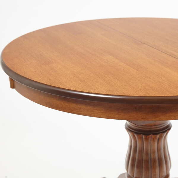 Стол Navarrese/Наваррес (мод. E-R36R+12AV NMO-2B) дерево гевея/МДФ, Д90+30х76см, дуб фото № 2