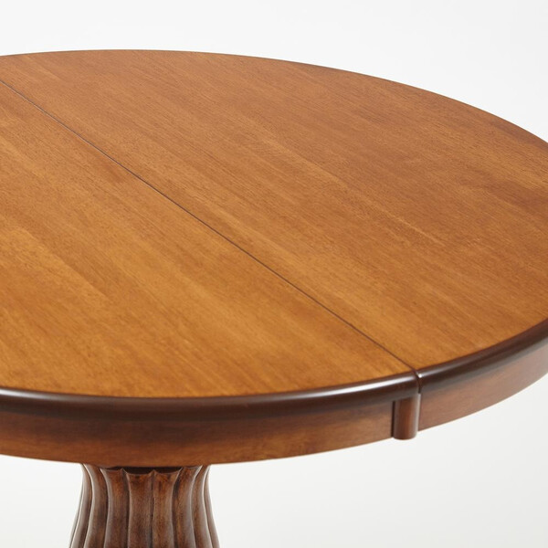 Стол Navarrese/Наваррес (мод. E-R36R+12AV NMO-2B) дерево гевея/МДФ, Д90+30х76см, дуб фото № 4